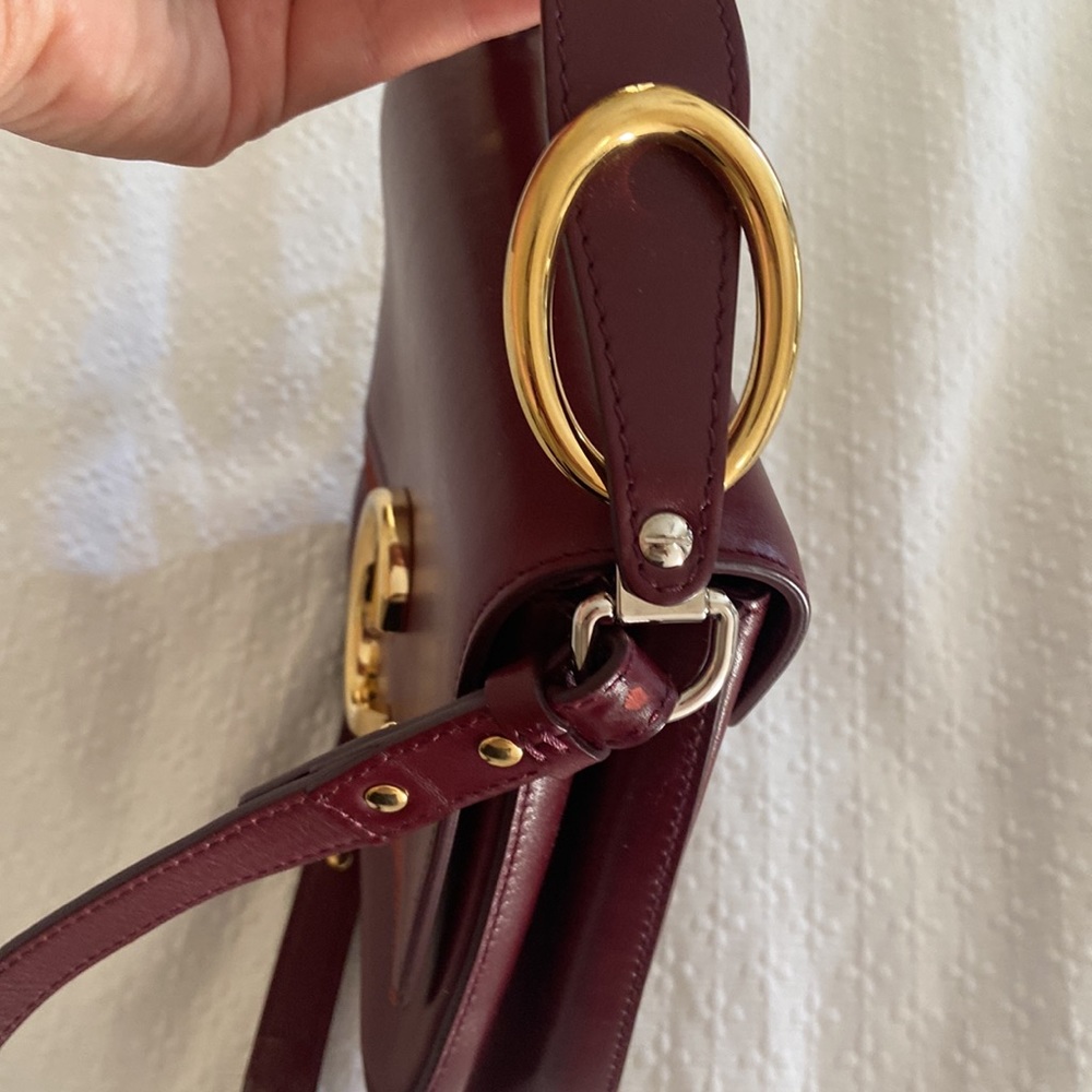 C Small Square Shoulder Bag- Sepia Brown - Picture 8 of 9